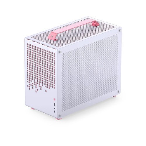 Корпус без блока питания/ Корпус JONSBO Jonsplus Z20 Pink/White MATX без БП, боковая панель из закаленного стекла, mini-ITX, micro-ATX, розово-белый