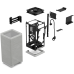 Корпус без блока питания/ Case Fractal Design Mood, Mini-Tower, 1x180mm, 2xUSB-A 3.0 + 1xUSB 3.2 Type-C, SFX PSU Support, mITX Light Gray