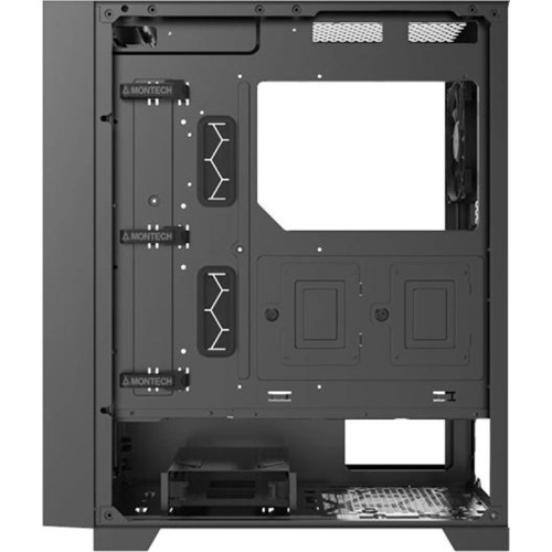 Корпус Montech Air 1000 Lite черный ATX 1x120mm 3x140mm 1xUSB2.0 2xUSB3.0 audio bott PSU [AIR 1000 LITE BLACK]