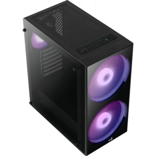 Корпус Aerocool Python-G-BK-v1 черный ATX 5x120mm 2x140mm 2xUSB2.0 1xUSB3.0 audio bott PSU [PYTHON-G-BK-V1]