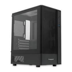Корпус без блока питания/ Case HSPD M332, Mesh Mini-tower, Black, TG, 0.4 SPCC, no fans, mATX, mITX, 160/285/170mm, 1x2.5
