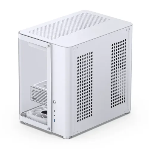 Корпус без блока питания/ Case JONSBO TK-2, Midi-Tower, TG, no fans, 1xUSB-A 3.2 + 1xUSB-C 3.2, ATX, mATX, mITX White