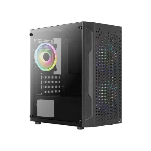 Корпус Aerocool Trinity Mini-G-BK v2 черный mATX 6x120mm 1xUSB2.0 2xUSB3.0 audio bott PSU [ACCS-PV32033.11]