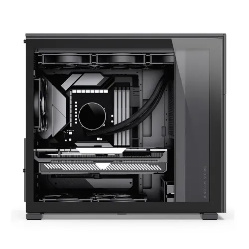 Корпус без блока питания/ Case JONSBO D41 MESH SCREEN, Midi-Tower, TG, no fan, 1xUSB-A 3.2 + 1xUSB-C 3.2, ATX, mATX Black