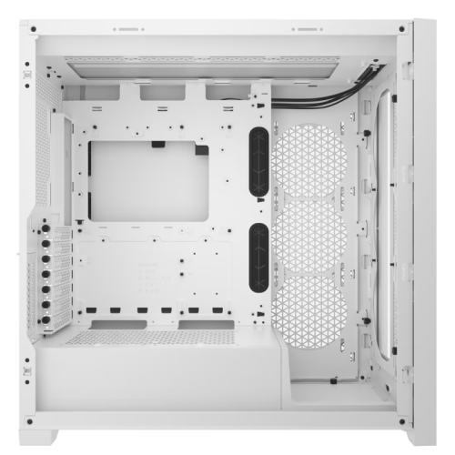 Корпус без блока питания/ Case Corsair 5000D CORE Airflow, Midi-Tower, TG, no fan, 2xUSB-A 3.2, 1xUSB 3.2 Type-C, E-ATX, ATX, mATX, mITX White