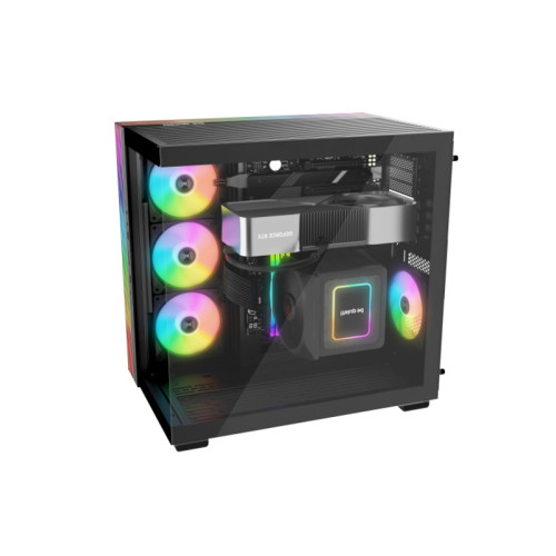 Корпус ПК без блока питания/ Case be quiet! LIGHT BASE 600 DX, Midi-Tower, TG, no fan, 2xUSB-A 3.2, 1xUSB 3.2 Type-C, ATX, mATX, mITX Black