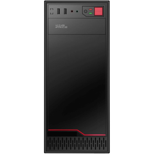Корпус KingPrice KPCC-MD201 черный ATX 1x80mm 4x120mm 2xUSB2.0 audio [KPCC-MD201]