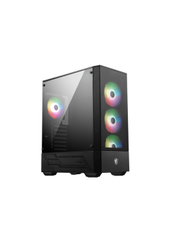 Корпус ПК без блока питания/ Case MSI MAG FORGE 112R, Midi-Tower, TG, 4x120mm ARGB, 2xUSB 3.2, ATX, mATX, mITX Black