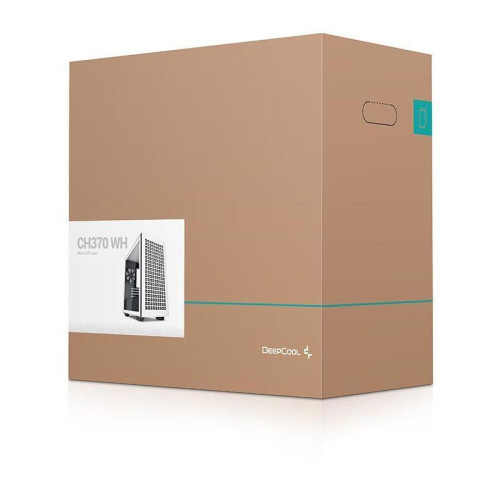 Корпус Deepcool CH370 белый mATX 7x120mm 4x140mm 2xUSB3.0 audio bott PSU [CH370 WHITE]