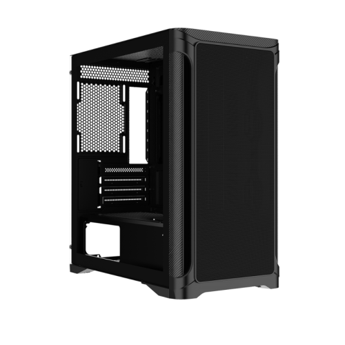 Корпус ПК без блока питания/ Case SAMA S31E Black, Midi-Tower, TG, no fans, 2xUSB 3.0 + 1xUSB 3.2 Type-C, mATX, mITX Black