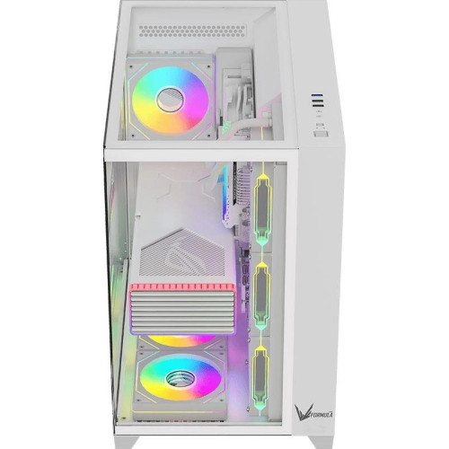 Корпус Formula Crystal Z9 белый ATX 7x120mm 2xUSB3.0 audio bott PSU [CRYSTAL Z9 W]