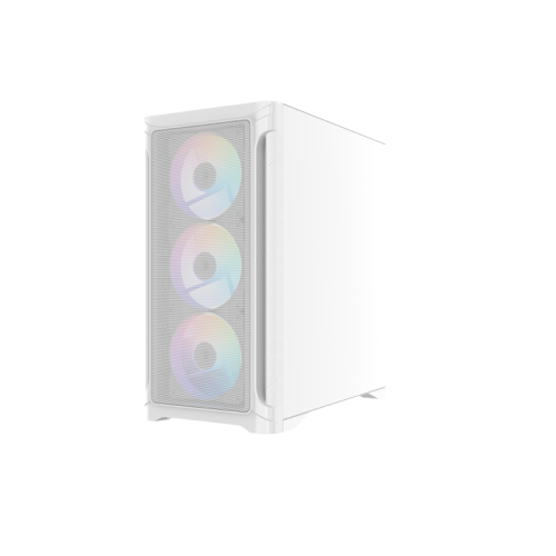 Корпус ПК без блока питания/ Case SAMA S31 White, Midi-Tower, TG, 4x120mm ARGB, 2xUSB 3.0 + 1xUSB 3.2 Type-C, mATX, mITX White
