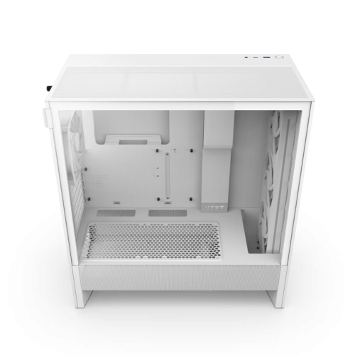 Корпус ПК без блока питания/ Case NZXT H5 Flow RGB, Midi-Tower, TG, 4x120mm RGB, 1xUSB-A 3.2 + 1xUSB-C 3.2, E-ATX, ATX, mATX, mITX White Корпус ПК без блока питания/ Case NZXT H5 Flow RGB, Midi-Tower, TG, 4x120mm RGB, 1xUSB-A 3.2 + 1xUSB-C 3.2, E-ATX, ATX, mATX, mITX White