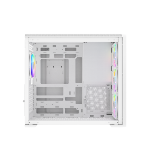 Корпус ПК без блока питания/ Case SAMA S50 White, Midi-Tower, TG, 4x120mm ARGB, 2xUSB 3.0 + 1xUSB 3.2 Type-C, ATX, mATX, mITX White