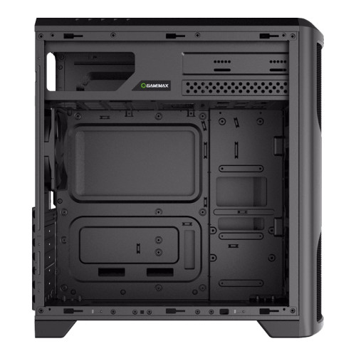 Компьютерный корпус, без блока питания ATX/ Gamemax G562 Matrix ATX case, black, w/o PSU, w/1xUSB3.0+2xUSB2.0, w/1x12cm 32xLeds Blue LED rear fan