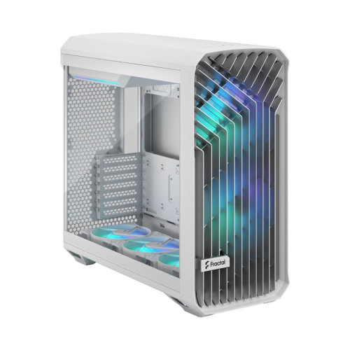 Корпус ПК без блока питания/ Case Fractal Design Torrent RGB TG Clear Tint, Full-Tower, 2x180mm + 3x140mm RGB, 2xUSB-A 3.2 + 1xUSB 3.2 Type-C E-ATX, SSI-CEB, SSI-EEB, ATX, mATX, mITX White