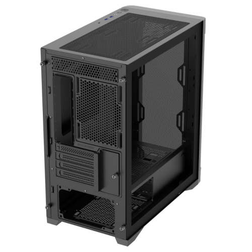 Корпус ПК без блока питания/ Case SAMA S31E Black, Midi-Tower, TG, no fans, 2xUSB 3.0 + 1xUSB 3.2 Type-C, mATX, mITX Black
