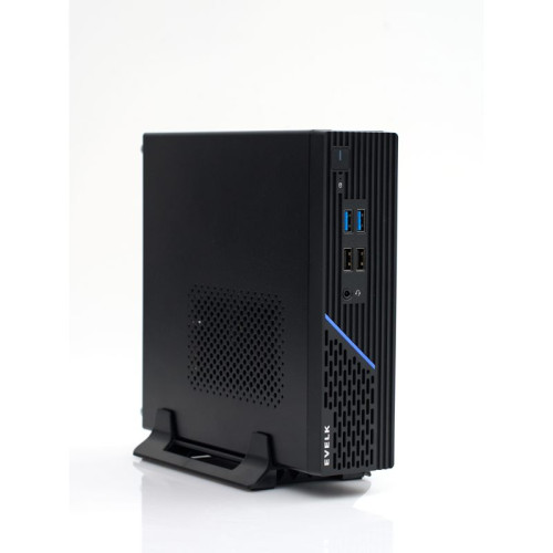 Корпус EVELK с блоком питания 120Вт/ Case Foxline EV-109-AD120 mITX, w/ ext.PSU 120W, DC-converter, w/2хUSB2.0+2хUSB3.0, 1x40mmFan, black, VESA, w/pwr cord, logo EVELK
