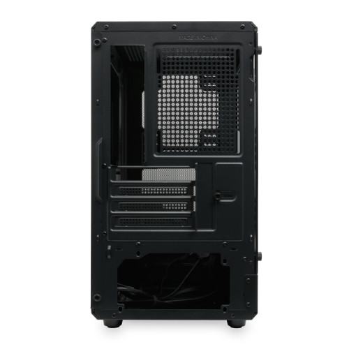 Корпус без блока питания/ Case HSPD M331, Mesh Mini-tower, Black, TG, 0.4 SPCC, no fans mATX, mITX 175/329/170mm 1x2.5