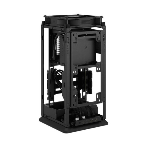 Корпус без блока питания/ Case Fractal Design Mood, Mini-Tower, 1x180mm, 2xUSB-A 3.0 + 1xUSB 3.2 Type-C, SFX PSU Support, mITX Black