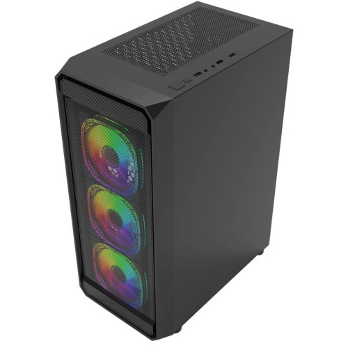 Корпус Bloody BD-CC114F черный без БП ATX 4x120mm 1xUSB2.0 1xUSB3.0 audio bott PSU