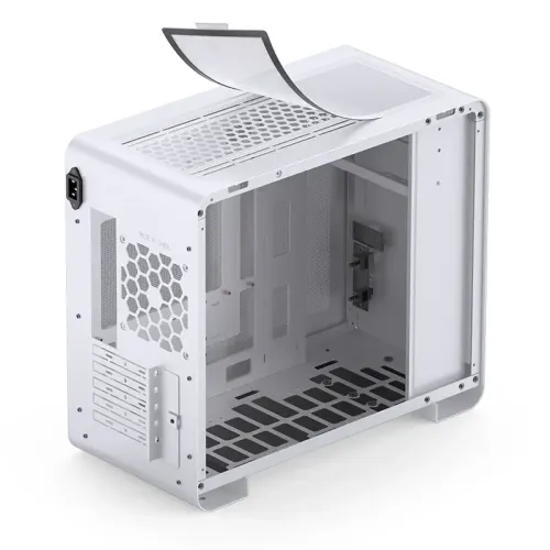 Корпус без блока питания/ Case JONSBO U4 Mini, Mini-Tower, TG, no fan, 1xUSB-A 3.0 + 1xUSB-C 3.2, mATX, mITX White
