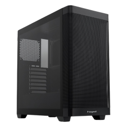 Корпус без блока питания/ Case HSPD M740, Mesh Mid Tower, Black, TG, 0.6 SPCC, no fans, E-ATX, ATX, mATX, mITX, 170/400/200mm, 4x2.5