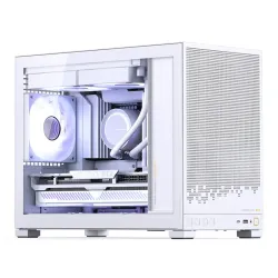 Корпус без блока питания/ Case JONSBO D32 STD, Mini-Tower, TG, no fan, 1xUSB-A 3.0 + 1xUSB-C 3.1, mATX, mITX White
