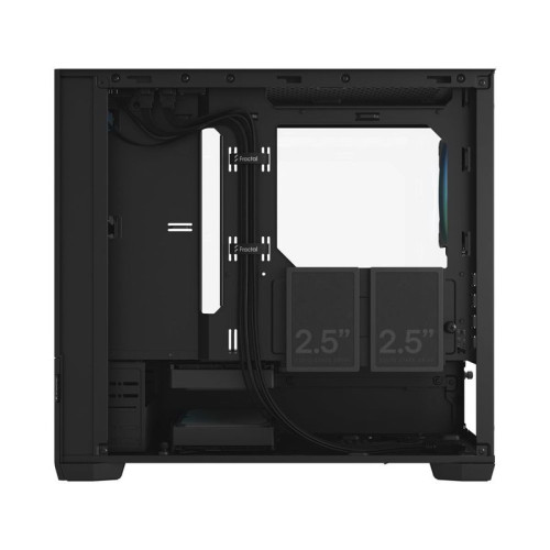 Корпус ПК без блока питания/ Case Fractal Design Pop Mini Air RGB TG Clear Tint, Mini-Tower, 3x120mm RGB, 2xUSB-A 3.2 mATX, mITX Black