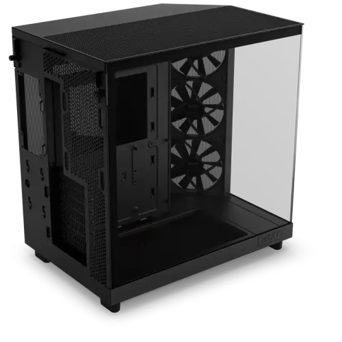 Корпус без блока питания/ Case NZXT H6 Flow, Midi-Tower, TG, 3x120mm, 2xUSB-A 3.2 + 1xUSB-C 3.2, ATX, mATX, mITX Black