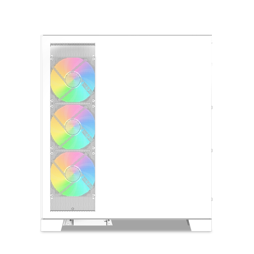 Корпус ПК без блока питания/ Case SAMA V50 White, Midi-Tower, TG, 4x120mm ARGB, 2xUSB 3.0 + 1xUSB 3.1 Type-C, ATX, mATX, mITX White