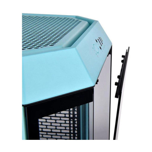 Корпус Thermaltake The Tower 300 Turquoise голубой mATX 8x120mm 6x140mm 2xUSB3.0 audio bott PSU [CA-1Y4-00SBWN-00]
