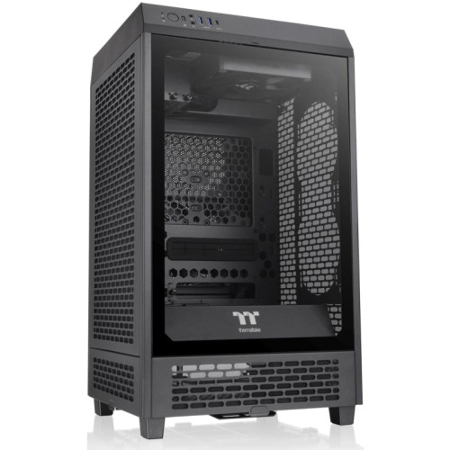 Корпус Thermaltake The Tower 200 черный miniITX 6x120mm 4x140mm 2xUSB3.0 audio bott PSU [CA-1X9-00S1WN-00]