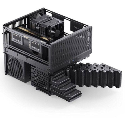 Корпус без блока питания/ Jonsbo N5 black, Mini-Tower, 3x120mm, ATX, E-ATX, mATX, mITX, XL-ATX, 1xUSB3.2 Gen2 Type-C, 1xUSB3.0, 1xAUDIO, Wood panel Корпус без блока питания/ Jonsbo N5 black, Mini-Tower, 3x120mm, ATX, E-ATX, mATX, mITX, XL-ATX, 1xUSB3.2 Gen2 Type-C, 1xUSB3.0, 1xAUDIO, Wood panel