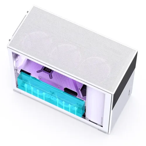 Корпус без блока питания/ Case JONSBO D31 MESH SCREEN, Mini-Tower, TG, no fans, 1xUSB-A 3.0 + 1xUSB-C 3.2, mATX, mDTX, mITX White