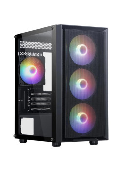 Корпус Accord M203 черный mATX 2xUSB2.0 1xUSB3.0 audio bott PSU [ACC-M203]