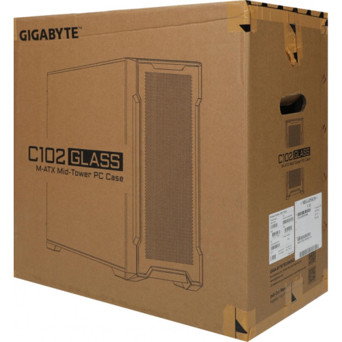 Корпус Gigabyte C102B GB-C102G черный mATX 7x120mm 4x140mm 2xUSB3.0 audio bott PSU [28300-C102B-2CRR]