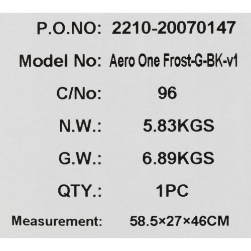 Корпус Aerocool Aero One Frost-G-BK-v1 черный ATX 4x120mm 2x140mm 2xUSB3.0 audio bott PSU [ACCM-PB17043.11]