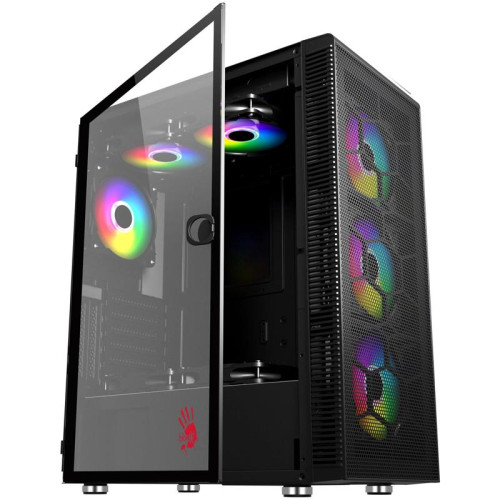 Корпус Bloody BD-CC116 черный без БП ATX 8x120mm 1xUSB2.0 1xUSB3.0 audio bott PSU