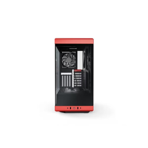 Корпус без блока питания/ Case HYTE Y40, Midi-Tower, TG, no fans, 2xUSB-A 3.2, 1xUSB Type-C, ATX, mATX, mITX Black Cherry