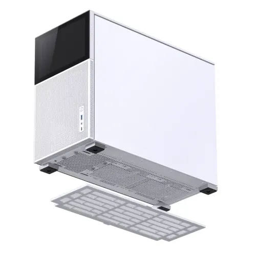 Корпус без блока питания/ Case JONSBO D31 MESH SCREEN, Mini-Tower, TG, no fans, 1xUSB-A 3.0 + 1xUSB-C 3.2, mATX, mDTX, mITX White