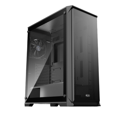 Корпус без блока питания/ Case Raijintek ARCADIA 41, Midi-Tower, TG, 1x120mm, 2xUSB-A 3.0 + 1xUSB-C, ATX, mATX, mITX Black