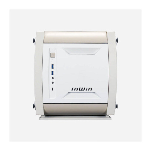 Корпус без блока питания/ Case InWin Explorer, Mini-Tower, TG, 3x120mm ARGB, 2xUSB-A 3.0 + 1xUSB-C 3.2, mITX Bone White