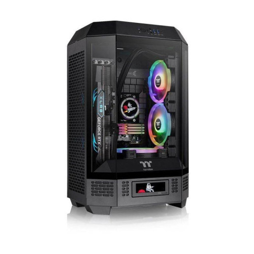 Корпус Thermaltake The Tower 300 Black черный mATX 8x120mm 6x140mm 2xUSB3.0 audio bott PSU [CA-1Y4-00S1WN-00]