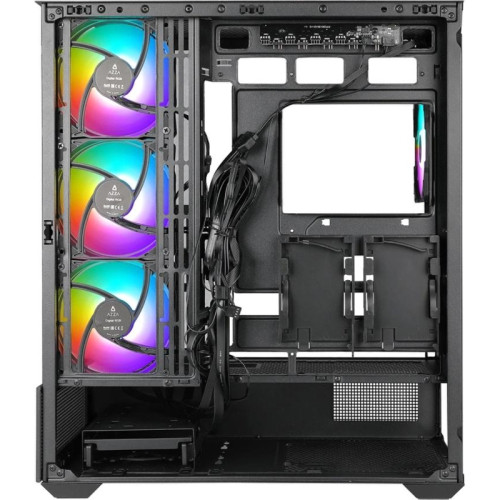 Корпус Azza TIARA черный без БП ATX 4x120mm 2xUSB3.0 1xUSB3.1 audio bott PSU
