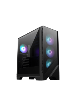 Корпус ПК без блока питания/ Case MSI MAG FORGE 321R AIRFLOW, Midi-Tower, TG, 4x120mm ARGB, 2xUSB 3.2, 1xUSB 3.2 Type-C, ATX, mATX, mITX Black