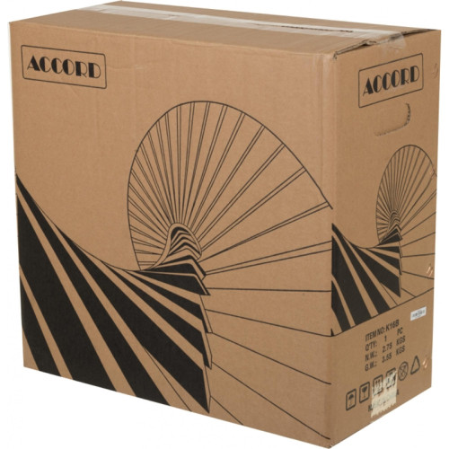 Корпус Accord K-16 черный ATX 6x120mm 2xUSB2.0 1xUSB3.0 audio [ACC-K-16]