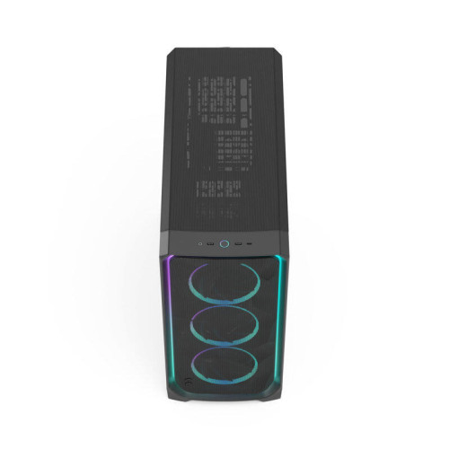 Корпус ПК без блока питания/ Case Fractal Design Meshify 3 XL Ambience Pro RGB TG Light Tint, Full-Tower, 3x140mm ARGB, 2xUSB-A 3.2 + 1xUSB 3.2 Type-C SSI-EEB, SSI-CEB, E-ATX, ATX, mATX, mITX, Black