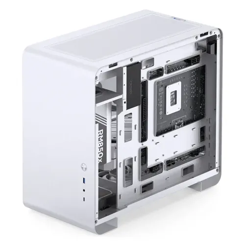 Корпус без блока питания/ Case JONSBO U4 Mini, Mini-Tower, TG, no fan, 1xUSB-A 3.0 + 1xUSB-C 3.2, mATX, mITX White