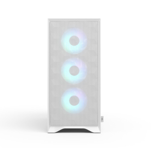 Корпус ПК без блока питания/ Case Fractal Design Pop 2 Air TG RGB, Midi-Tower, 3x120mm, 1xUSB-C + 1xUSB-A 3.2 ATX, mATX, mITX White